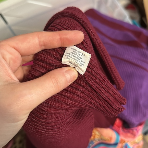 Striped purple maroon dress - Picture 3 of 5